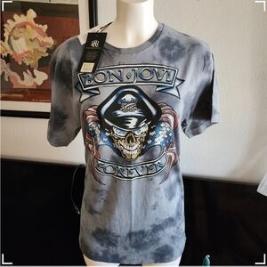 Bon Jovi Forever Rock & Republic T-Shirt - Grey Sz M